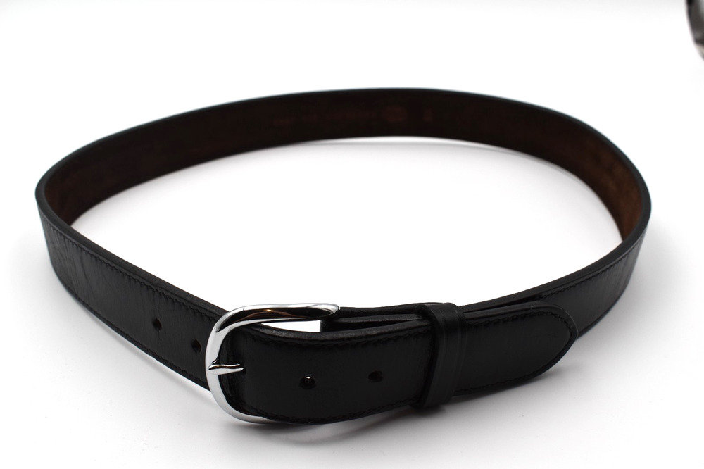 Galco CSB7-40B CSB7 Cop Series Black Leather Belt Nickel Buckle Suede Lined
